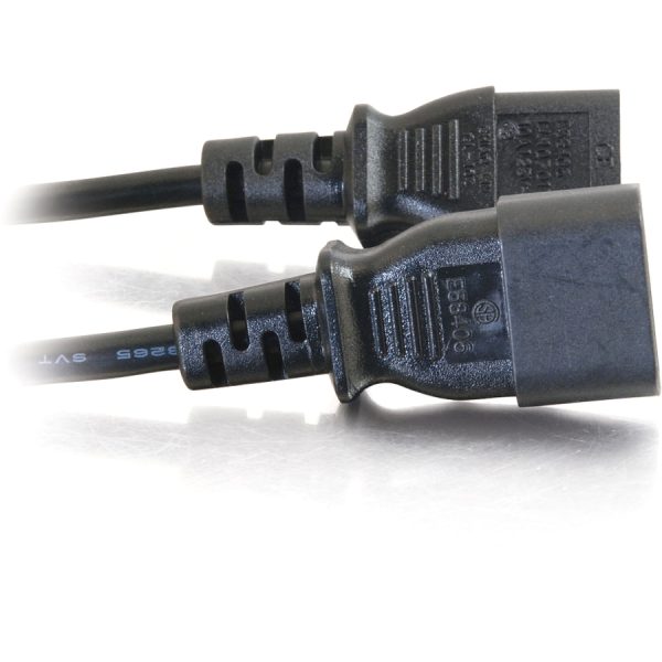 C2G 12ft 18 AWG Computer Power Extension Cord (IEC320C14 to IEC320C13) - Image 2