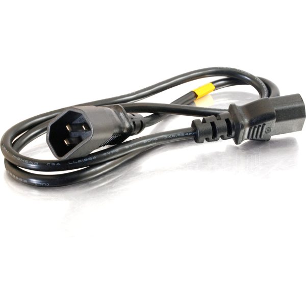 C2G 12ft 18 AWG Computer Power Extension Cord (IEC320C14 to IEC320C13) - Image 3