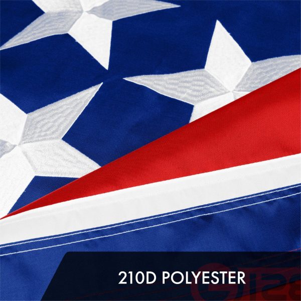G128 10 Pack: Tennessee TN State Flag | 2x3 Ft | ToughWeave Series Embroidered 300D Polyester | Embroidered Design, Indoor/Outdoor, Brass Grommets - Image 4