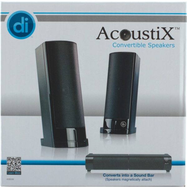Digital Innovations AcoustiX 4330200 2.0 Sound Bar Speaker - 3 W RMS - Black - Image 2