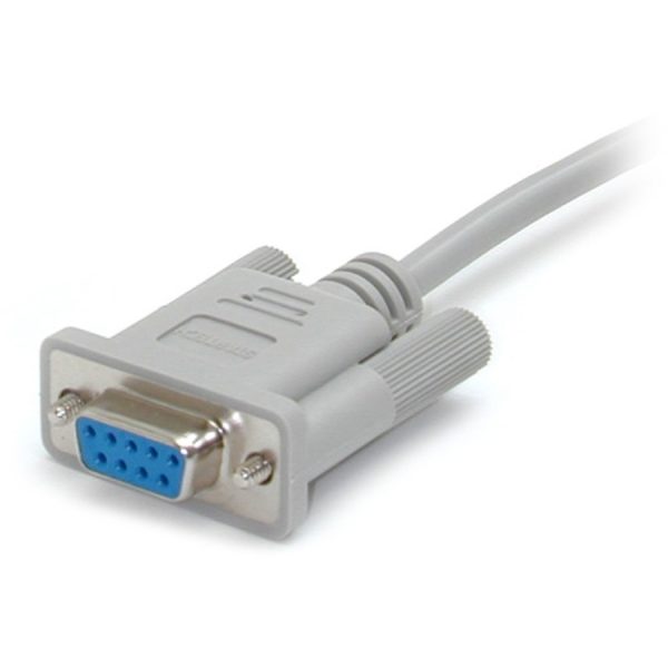 StarTech.com 15ft Straight Through DB9 Serial Cable - Mouse Extension Cable External - Gray - Image 3