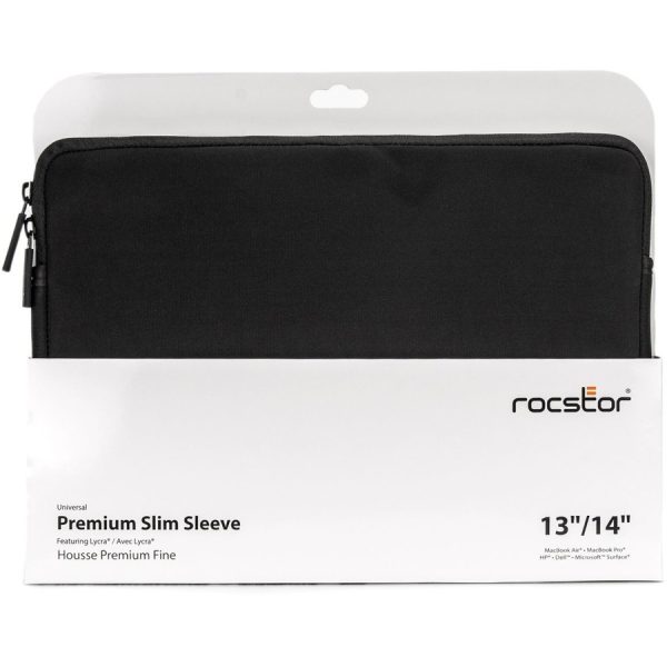 Rocstor Premium Universal Carrying Case (Sleeve) for 13" to 14" Apple MacBook Pro, Chromebook, Notebook - Black - Image 3