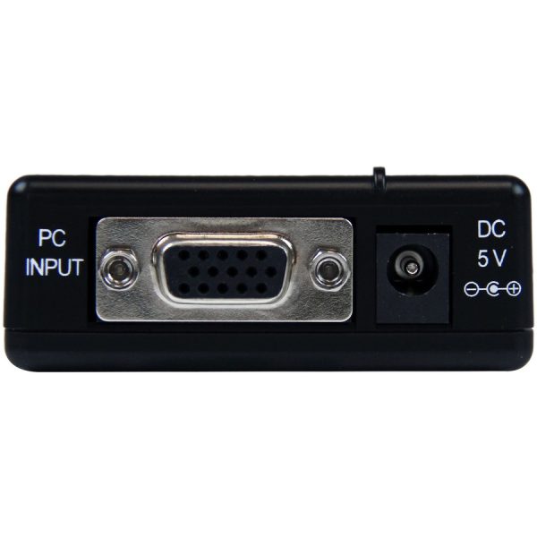StarTech.com High Resolution VGA to Composite (RCA) or S-Video Converter - PC to TV - Image 2