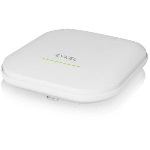 Zyxel WiFi 6E AXE5400 2.5G Multi-Gigabit Business AP | Bandflex 2.4Ghz and 5Ghz or 6Ghz Operation | 1 GbE Passthru| Mesh, Seamless Roaming, Captive Portal | Hybrid Cloud | POE+ Support | NWA220AX-6E