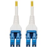 Eaton Tripp Lite Series 100G Duplex Singlemode 9/125 OS2 Armored Fiber Optic Cable (LC/LC Duplex M/M), LSZH, Yellow, 30 m (98.4 ft.)