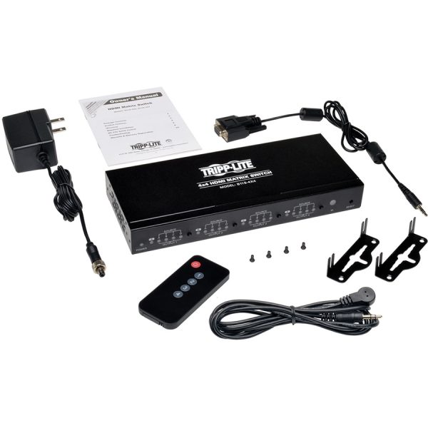 Eaton Tripp Lite Series 4x4 HDMI Matrix Switch with Remote Control - 1080p @ 60 Hz (HDMI 4xF/4xF), TAA - Image 3