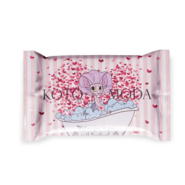 Kotomoda Wet Wipes with Panthenol for Sphynx cat for Everyday use (24Pack 360Count)