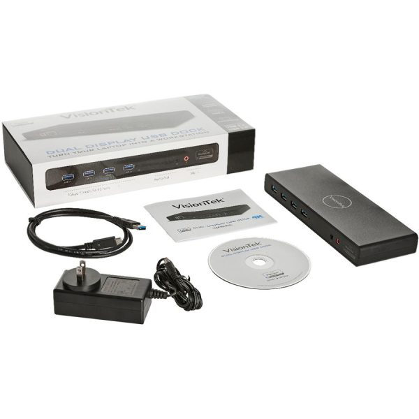 VisionTek VT4000 USB / USB-C Docking Station Dual 4K Displays - Image 9