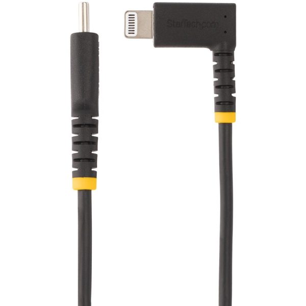 StarTech.com 3ft (1m) Durable USB-C to Lightning Cable, Right-Angled Heavy Duty USB Type-C to Lightning Charging/Sync Cord - Image 2