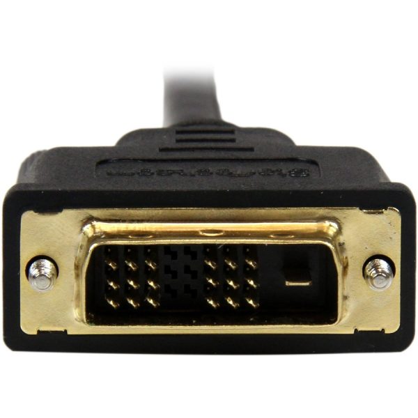 StarTech.com 1m (3.3 ft) Mini HDMI to DVI Cable, DVI-D to HDMI Cable (1920x1200p), HDMI Mini Male to DVI-D Male Display Cable Adapter - Image 5