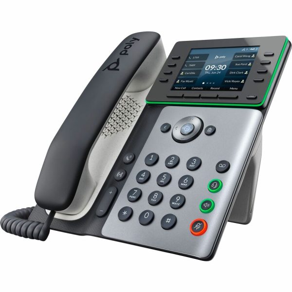 Poly Edge E320 IP Phone - Corded - Corded/Cordless - Bluetooth - Desktop, Wall Mountable - Image 3