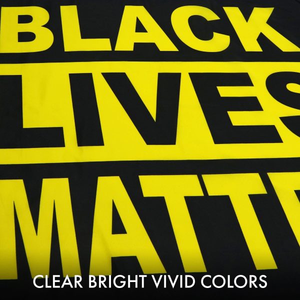 Black Lives Matter (Black/Yellow) Flag 3x5 Ft 3-Pack Printed 150D Polyester By G128 - Image 3