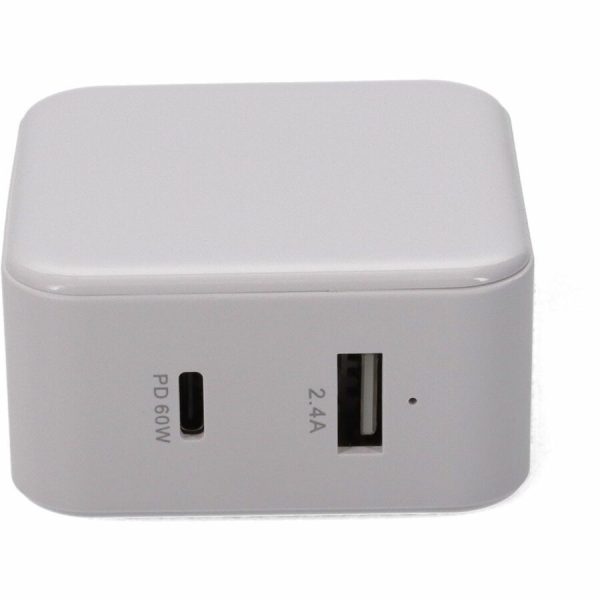 AddOn Wall Plug to USB 3.1 Type (C) 15V at 3A, or 20V at 3A 60W total for US White - Image 8