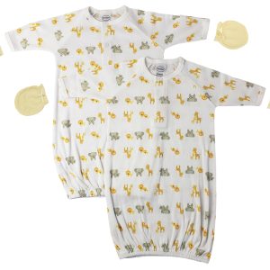 Unisex Newborn Baby 4 Piece Gown Set Nc_0768