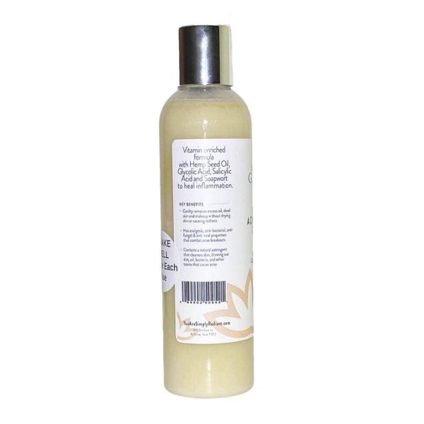 Organic Acne Face Wash Cleanser with Salicylic Acid for Acne & Oily Skin 8 oz - Image 3