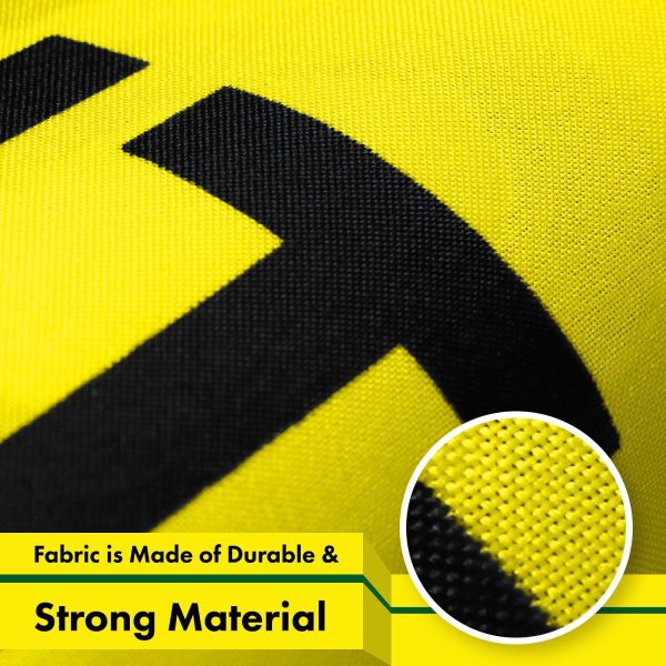 G128 10 Pack: Gadsden Don't Tread On Me Flag | 3x5 Ft | LiteWeave Pro Series Printed 150D Polyester, 4 Corner Brass Grommets | Historical Flag, Vibrant Colors, More Durable Than 100D 75D Polyester - Image 4