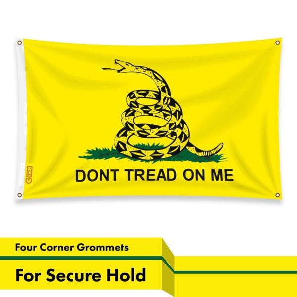 G128 10 Pack: Gadsden Don't Tread On Me Flag | 3x5 Ft | LiteWeave Pro Series Printed 150D Polyester, 4 Corner Brass Grommets | Historical Flag, Vibrant Colors, More Durable Than 100D 75D Polyester - Image 6