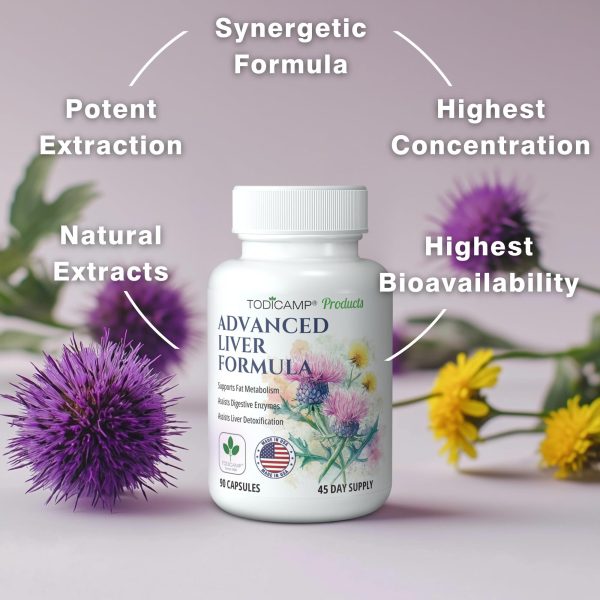 Liver Health with Milk Thistle Artichoke Extract Choline   Advanced Liver Detox Capsules for Liver Cleanse Liver Repair Milk Thistle Liver Support (90 Capsules (Pack of 1)) - Image 3