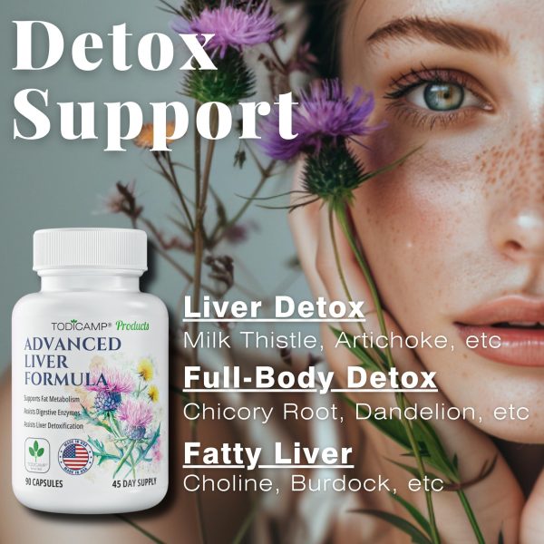 Liver Health with Milk Thistle Artichoke Extract Choline   Advanced Liver Detox Capsules for Liver Cleanse Liver Repair Milk Thistle Liver Support (90 Capsules (Pack of 1)) - Image 6