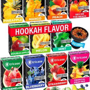 Shisha Hookah Flavors Fruit Set Shisha   3.5 ounce   100 Gram Fruit Set Flavor   Herbal Hookah Tobacco & Nicotine Free Hookah Shisha
