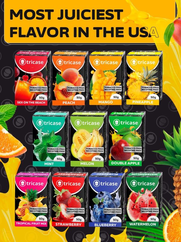 Shisha Hookah Flavors Fruit Set Shisha   3.5 ounce   100 Gram Fruit Set Flavor   Herbal Hookah Tobacco & Nicotine Free Hookah Shisha - Image 8
