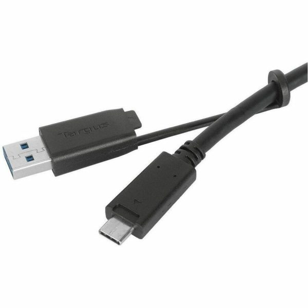 Targus 1M USB-C Male with Screw to USB-C Male Cable with USB-A Tether - Image 3