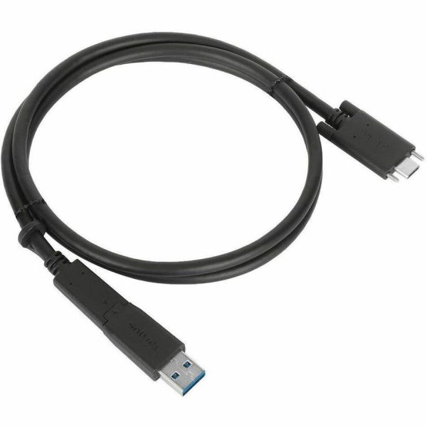 Targus 1M USB-C Male with Screw to USB-C Male Cable with USB-A Tether - Image 5