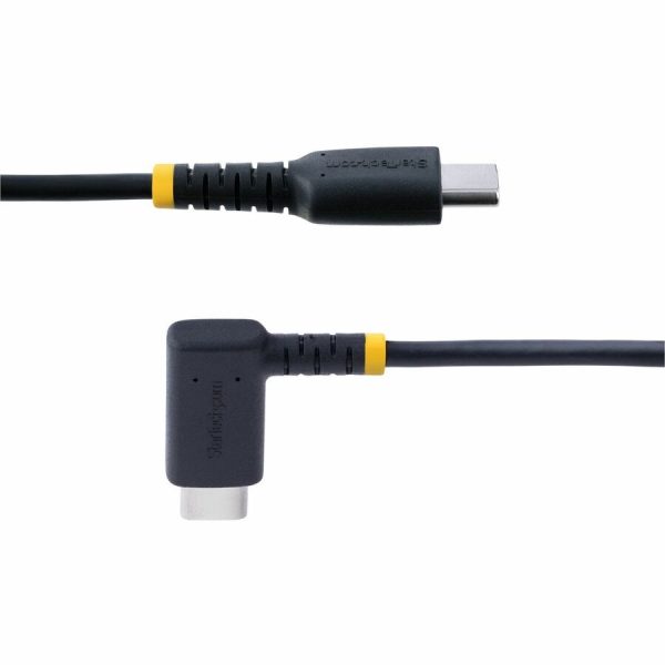 StarTech.com 6in (15cm) USB C Charging Cable Right Angle, 60W PD 3A, Heavy Duty Fast Charge USB-C Cable, Durable Rugged Aramid Fiber - Image 4