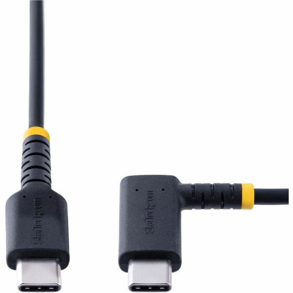 StarTech.com 6in (15cm) USB C Charging Cable Right Angle, 60W PD 3A, Heavy Duty Fast Charge USB-C Cable, Durable Rugged Aramid Fiber - Image 5