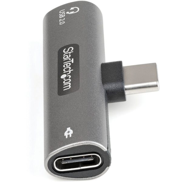 StarTech.com USB C Audio & Charge Adapter, USB-C Audio Adapter, USB C Audio Headset Port and USB Type-C PD Charger, For USB-C Phone/Tablet - Image 7
