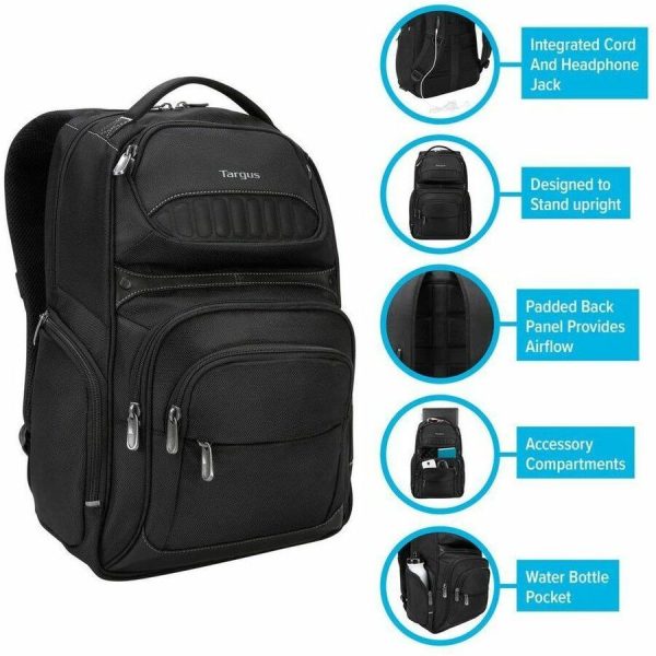 Targus Carrying Case for 16" Notebook - Black with Earphone Jack in strap - Image 3