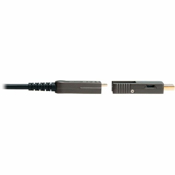 Eaton Tripp Lite Series 8K HDMI Fiber Active Optical Cable (AOC) with Detachable Connectors (M/M) - 8K UHD @ 60 Hz, HDR, HDCP 2.3, Black, 20 m (66 ft.) - Image 3