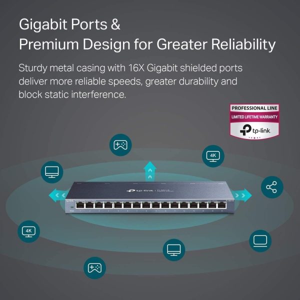 TP-Link TL-SG116 - 16-Port Gigabit Ethernet Network Switch - Image 6