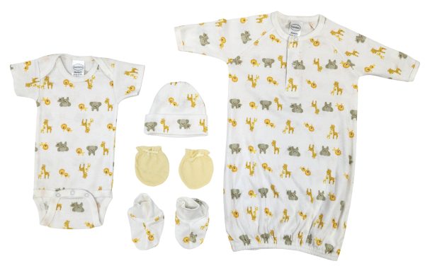 Unisex Newborn Baby 5 Pc  Sets Nc_0699