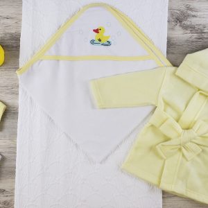 Hooded Towel, Bath Mittens And Robe Ls_0632