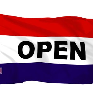 Open Sign Flag 75D Printed Polyester 3x5 Ft
