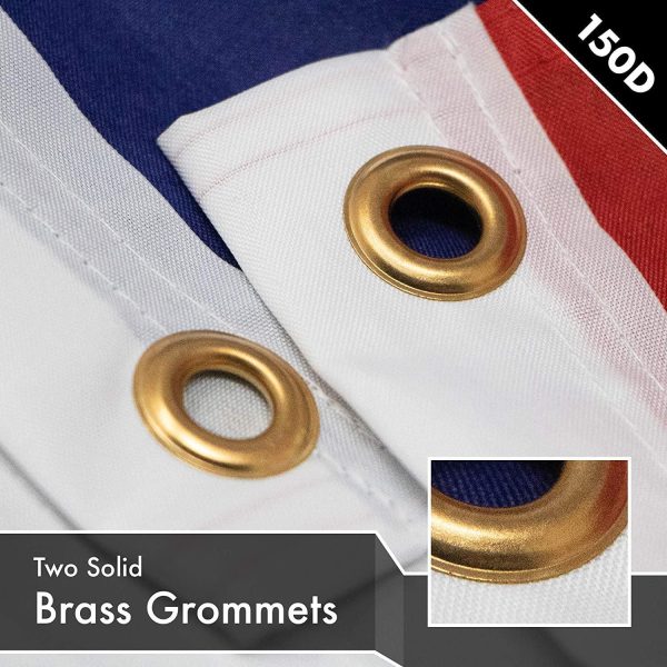 G128 Open Vertical sign Flag | 3x5 feet | Printed 150D, Indoor/Outdoor, Vibrant Colors, Brass Grommets, Quality Polyester, Much Thicker More Durable Than 100D 75D Polyester - Image 2