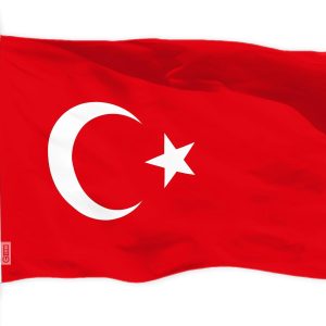 G128 Turkey Turkish Flag | 3x5 Ft | LiteWeave Pro Series Printed 150D Polyester | Country Flag, Indoor/Outdoor, Vibrant Colors, Brass Grommets, Thicker and More Durable Than 100D 75D Polyester