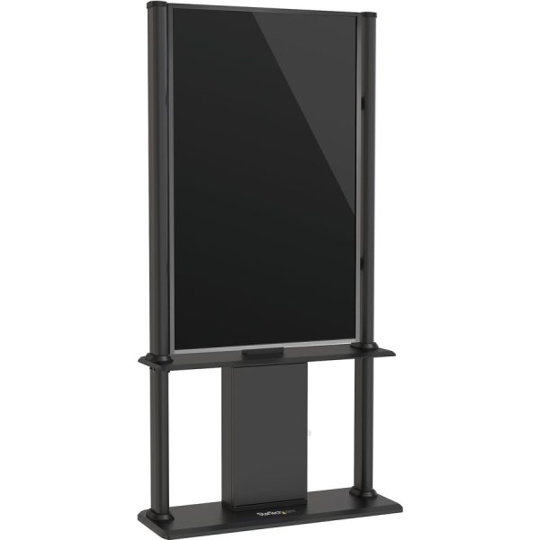 StarTech.com Digital Signage Display Stand - Black - Locking - Cable Management - Portrait Kiosk Enclosure (DSIGNAGESTND) - Image 2
