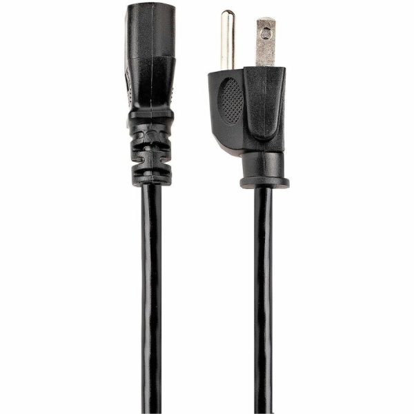 StarTech.com 6ft 1(1.8m) Computer Power Cord, NEMA 5-15P to C13, 10A 125V, 18AWG, Black Replacement AC PC Power Cord, TV/Monitor Power Cable - Image 6
