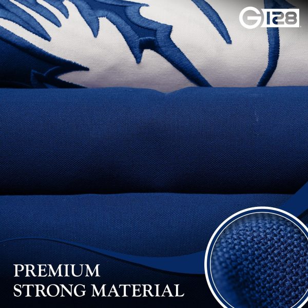 G128 2 Pack: South Carolina SC State Flag | 6x10 Ft | StormFlyer Series Embroidered 220GSM Spun Polyester | Embroidered Design, Indoor/Outdoor, Brass Grommets, Heavy Duty, All Weather - Image 7