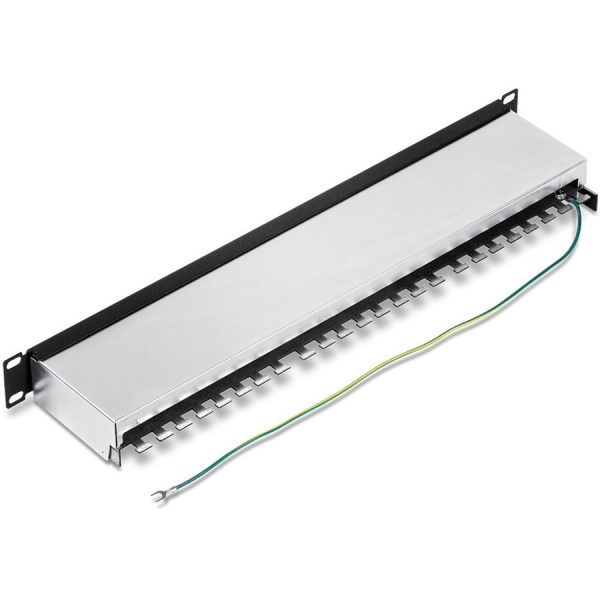 TRENDnet 16-Port Cat6A Shielded Patch Panel, 1U 19" Metal Housing, 10G Ready, Cat5e,Cat6,Cat6A Compatible, Cable Management, Color-Coded Labeling for T568A and T568B Wiring, Black, TC-P16C6AS - Image 6
