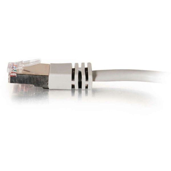 C2G-14ft Cat5e Molded Shielded (STP) Network Patch Cable - Gray - Image 4