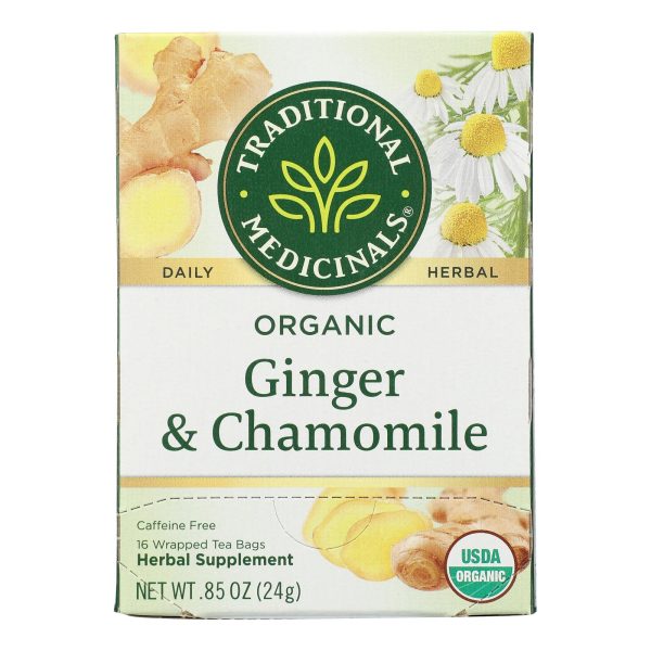 Traditional Medicinals Organic Golden Ginger Tea - Case of 6 - 16 Bags