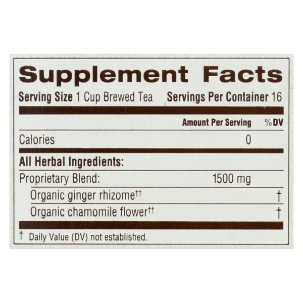 Traditional Medicinals Organic Golden Ginger Tea - Case of 6 - 16 Bags - Image 3