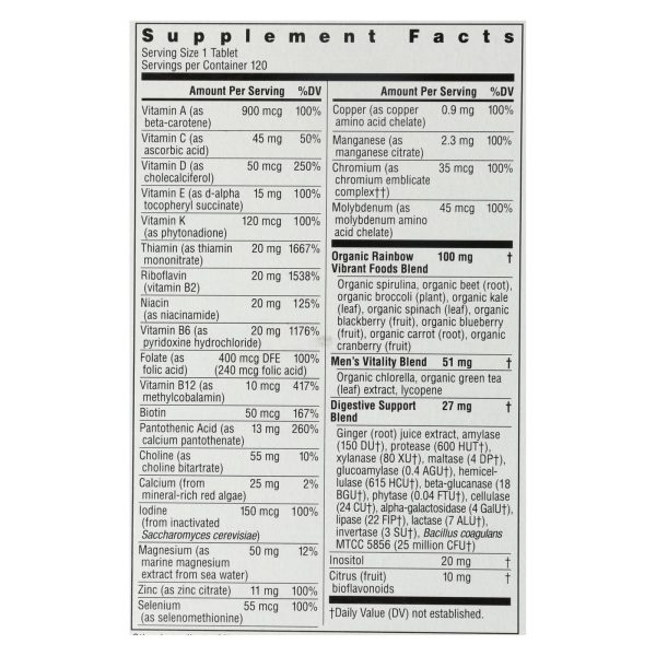Rainbow Light - Men's One Vibrance - 1 Each - 120 TAB - Image 2