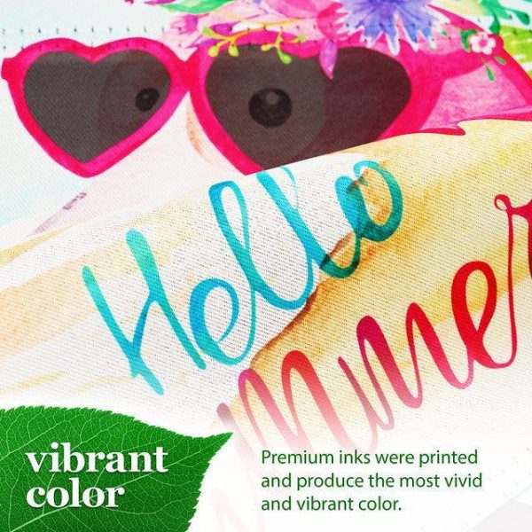 G128 Garden Flag Hello Summer Peace Sign Flamingo | 12x18 Inch | Printed Blockout Polyester - Summer Decoration - Image 6