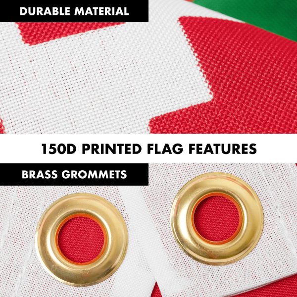 G128 Combo Pack: 6 Ft Tangle Free Aluminum Spinning Flagpole (White) & Belarus Belarusian Flag 3x5 Ft, LiteWeave Pro Series Printed 150D Polyester | Pole with Flag Included - Image 4