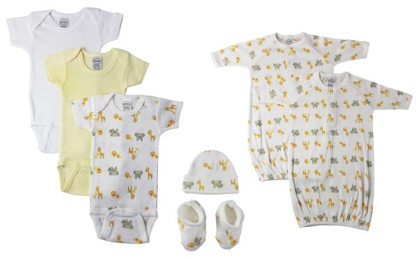 Unisex Newborn Baby 7 Pc  Sets Nc_0683