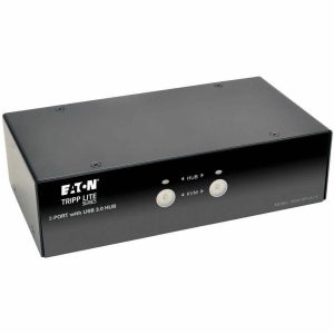 Eaton Tripp Lite Series 2-Port DisplayPort KVM Switch with Audio, Cables and USB 3.0 SuperSpeed Hub